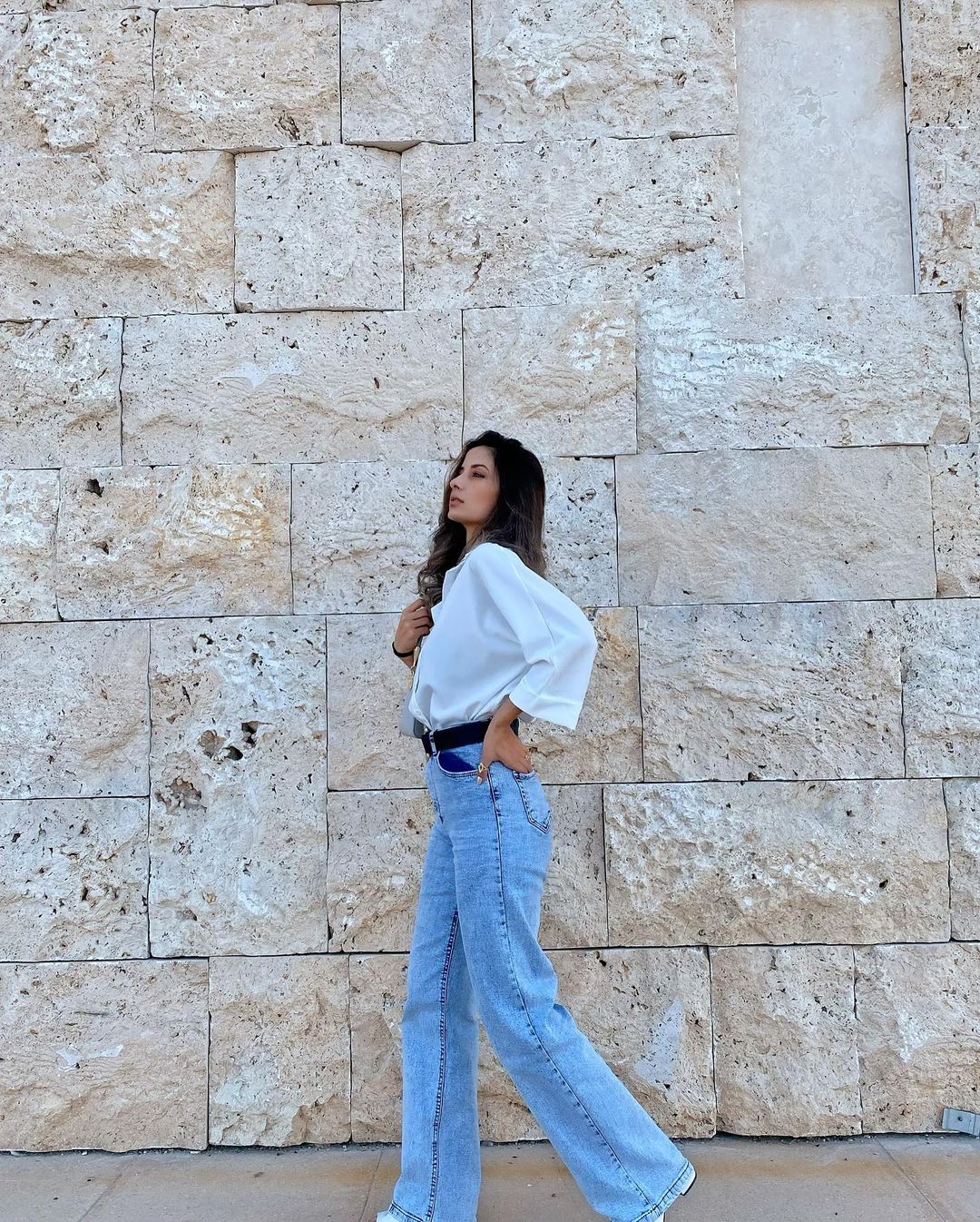 Buz Mavisi Wide Leg Jean - Görsel 3