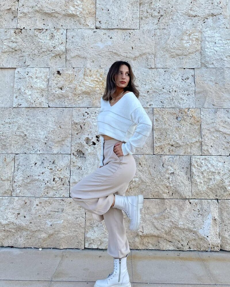 Bej Rengi Jogger Pantolon - Görsel 3