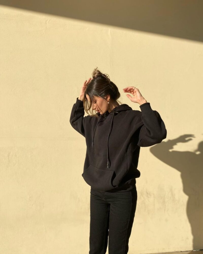 Siyah Unisex Sweatshirt - Görsel 2