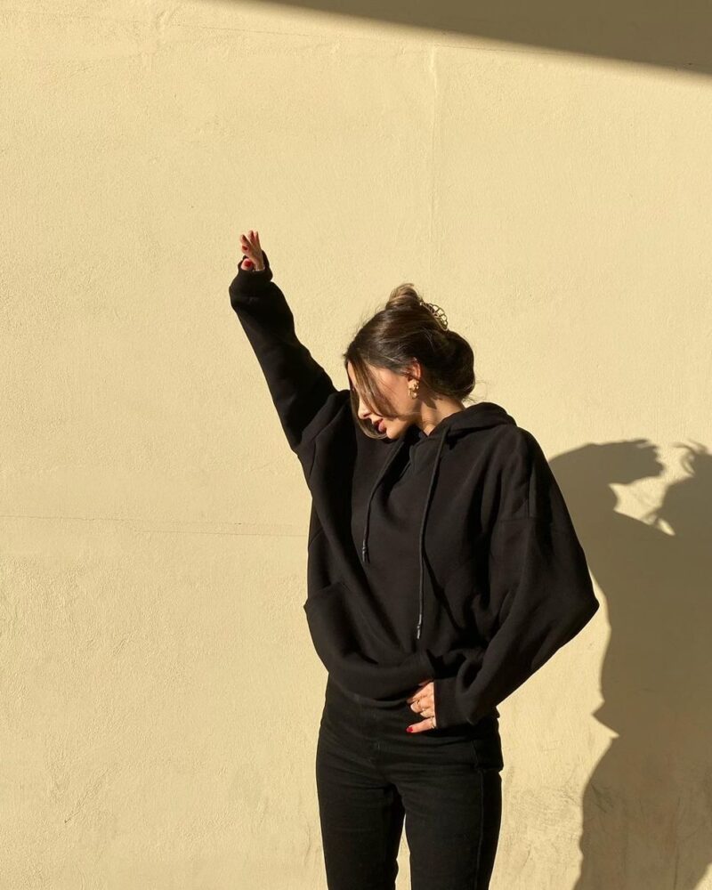 Siyah Unisex Sweatshirt - Görsel 7