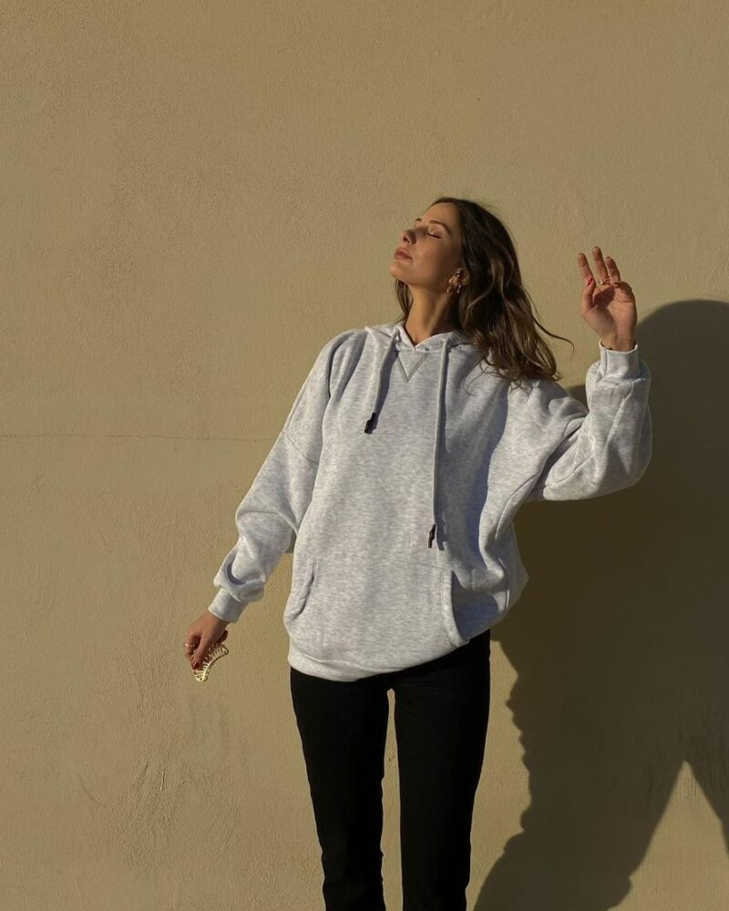 3 İplik Polarlı Sweatshirt - Görsel 3