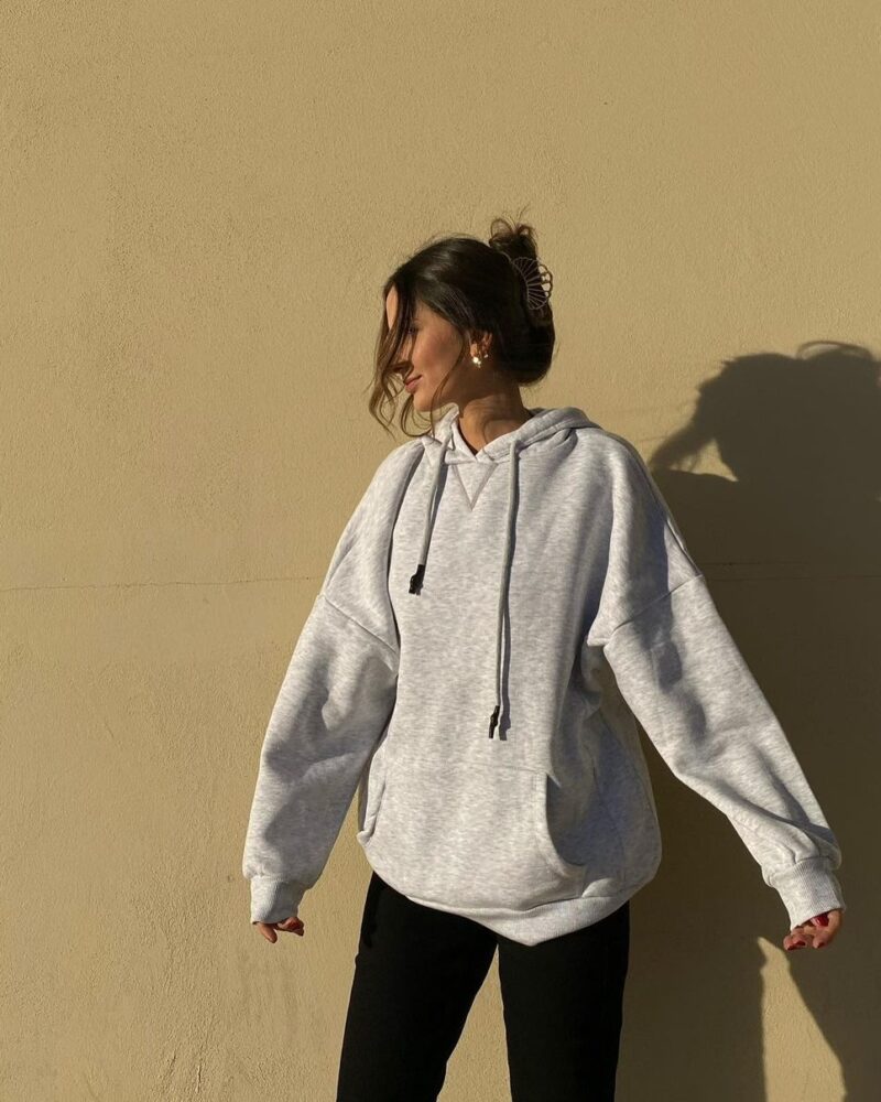 3 İplik Polarlı Sweatshirt - Görsel 5